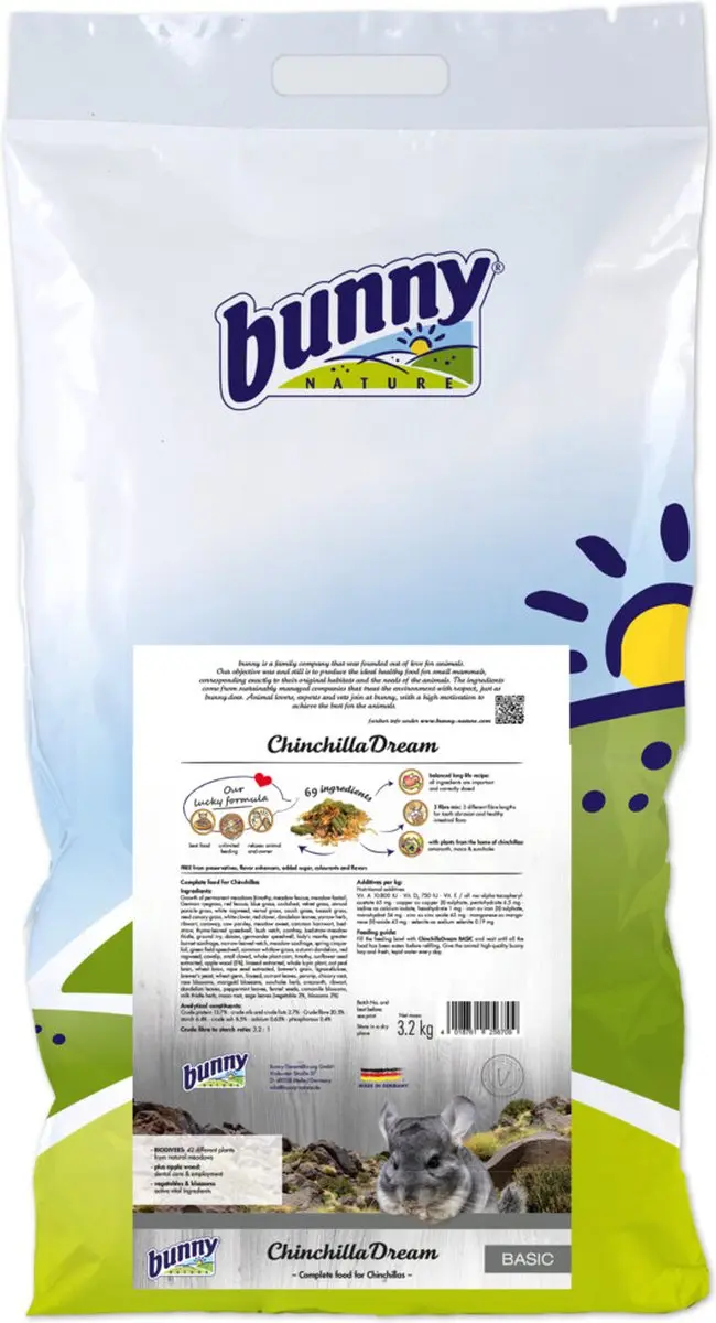 Bunny Nature Chinchilladroom Basic 1,2kg - afbeelding 2 van 5