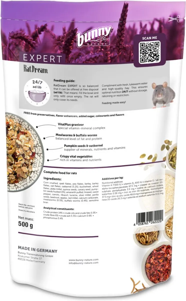 Bunny Nature Rattendroom Expert - 500g - afbeelding 2 van 5