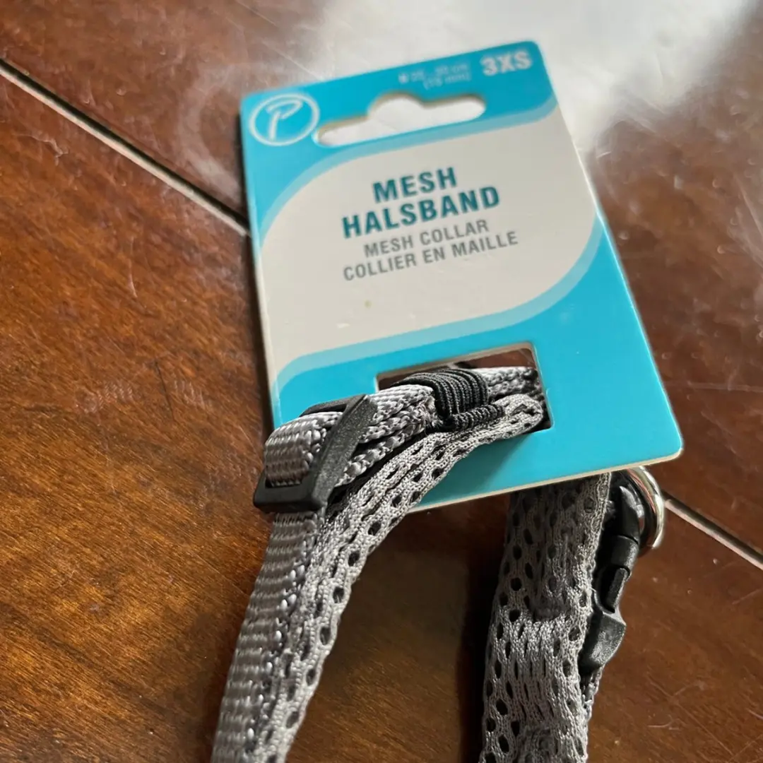 Petlando Hondenhalsband Mesh Antraciet - 25-30/2 cm - afbeelding 2 van 2