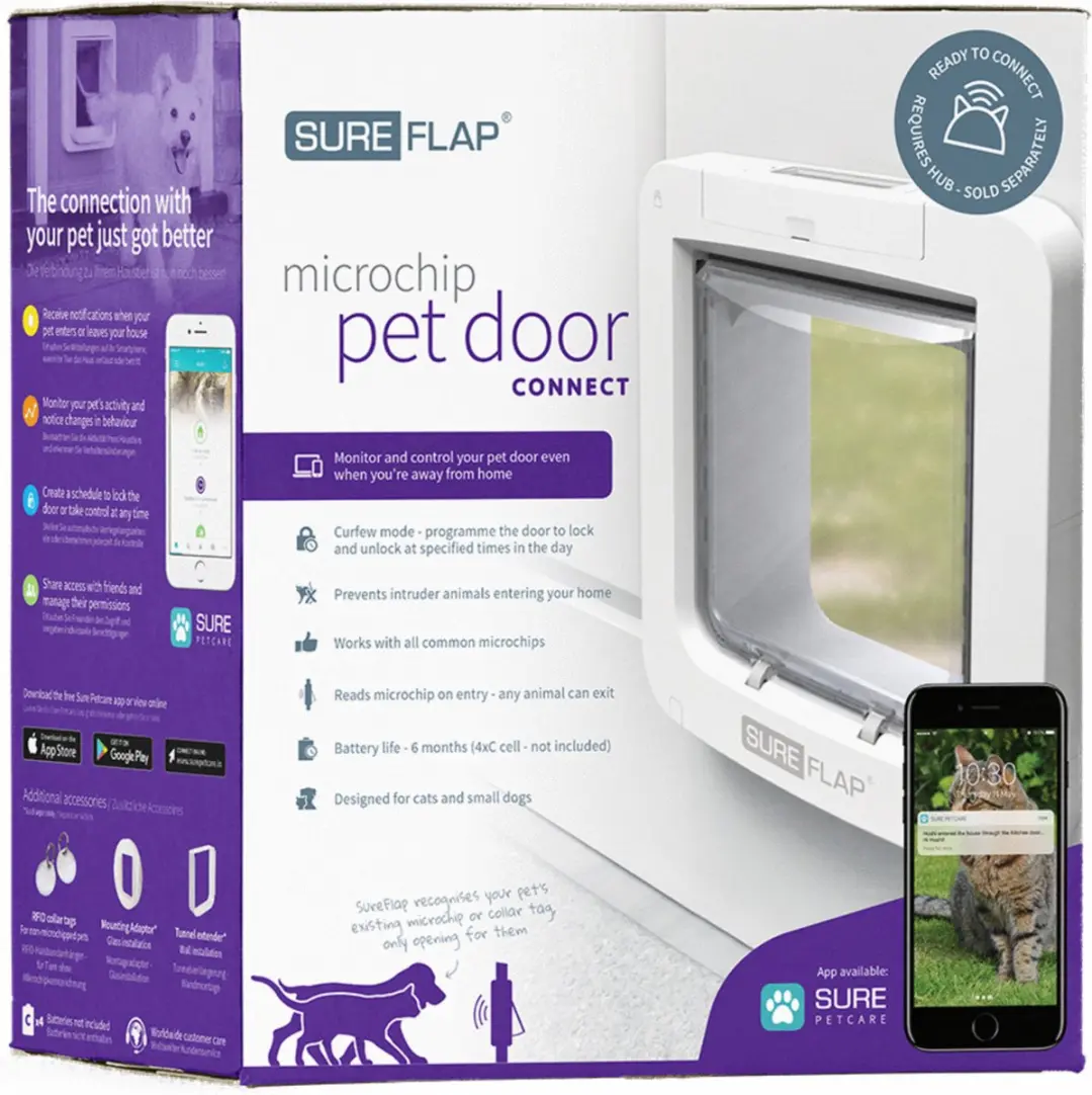 Sureflap Connect Microchip Huisdierluik - Wit - afbeelding 3 van 6