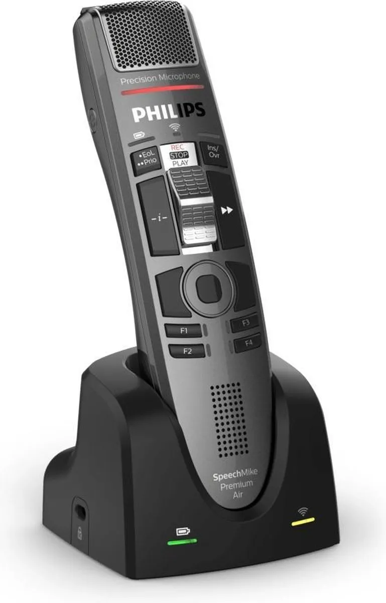 Philips SpeechMike Premium Air SMP4010 Draadloze Dicteermicrofoon - Antraciet