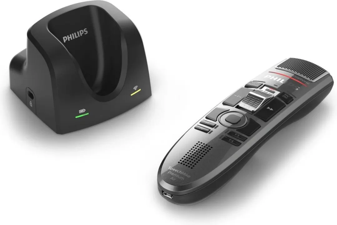Philips SpeechMike Premium Air SMP4010 Draadloze Dicteermicrofoon - Antraciet