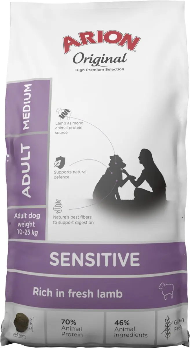 Arion Original Maintenance Adult Sensitive Medium Hondenvoer 12kg