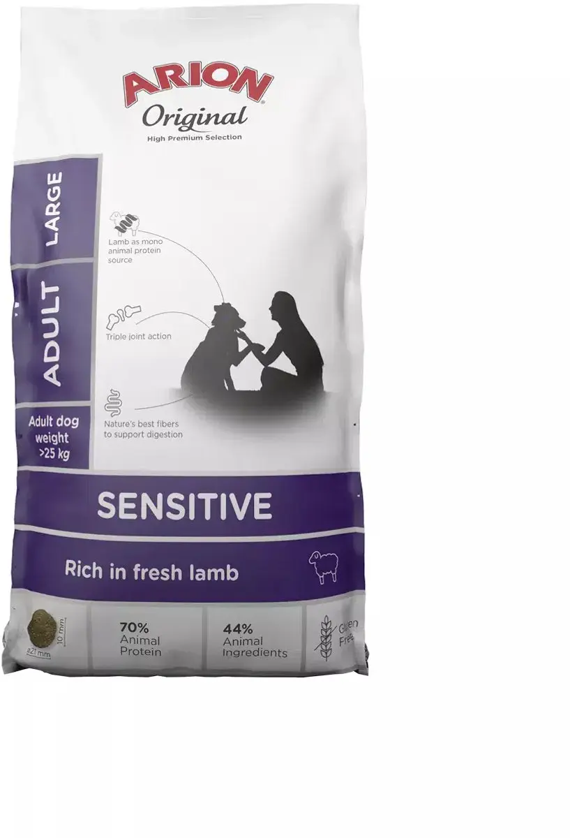 Arion Original Maintenance Adult Sensitive Large 12kg - afbeelding 2 van 2