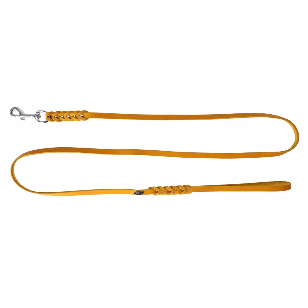 Dingo Leren Hondenhalsband Curry 1.2x180cm