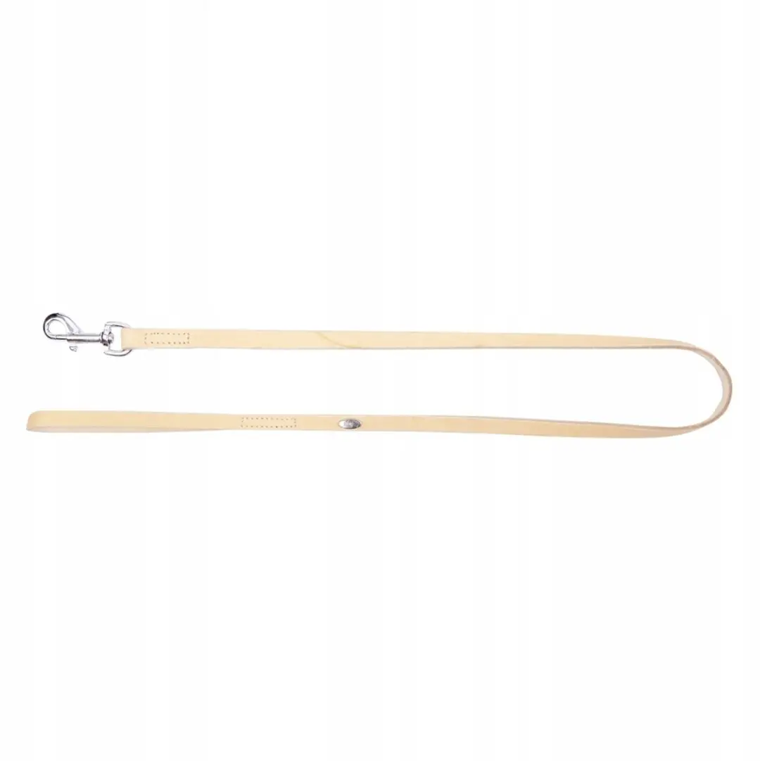 Dingo Zachte Leren Hondenhalsband 1,8x120cm Natuurlijk