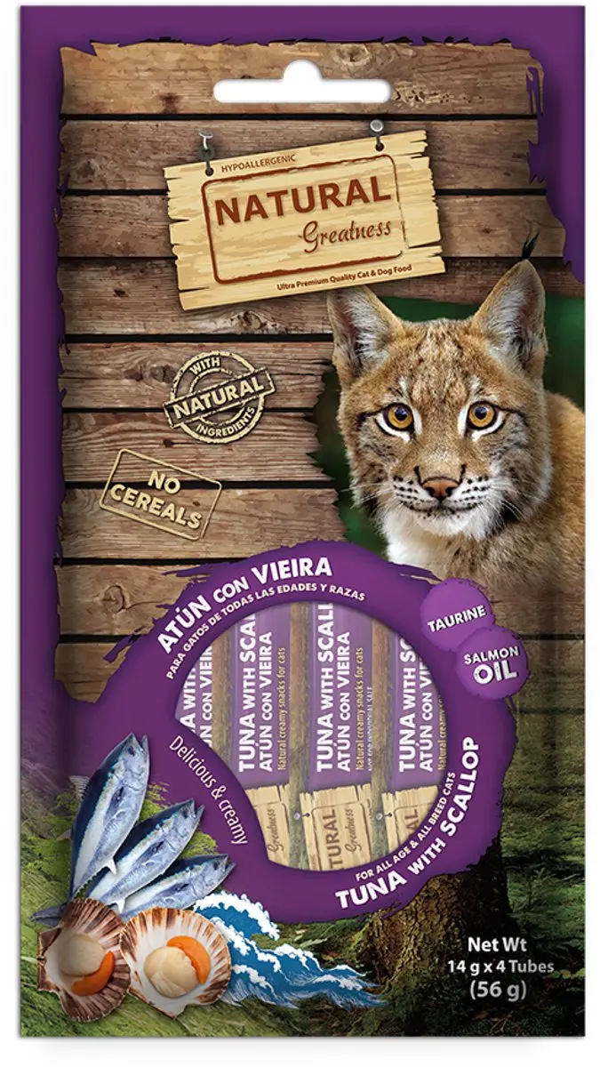Natural Greatness Romige Tonijn Kattensnack