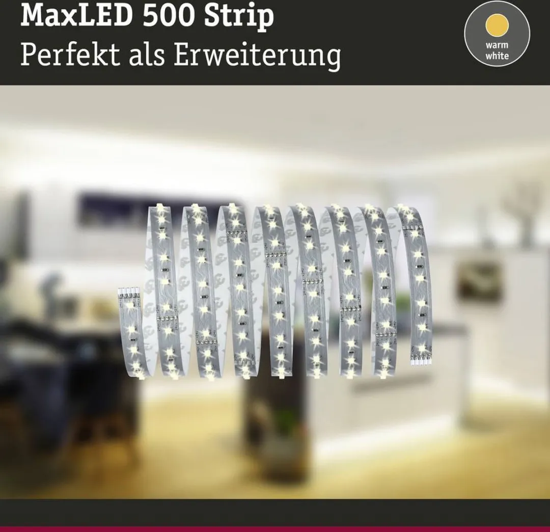 Paulmann MaxLED 500 LED-strip 250cm Warmwit - Zilver