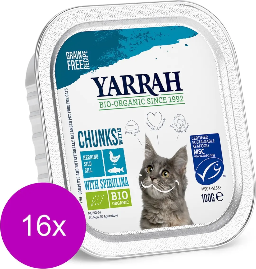 Yarrah Bio Kat Alu Brokjes In Saus