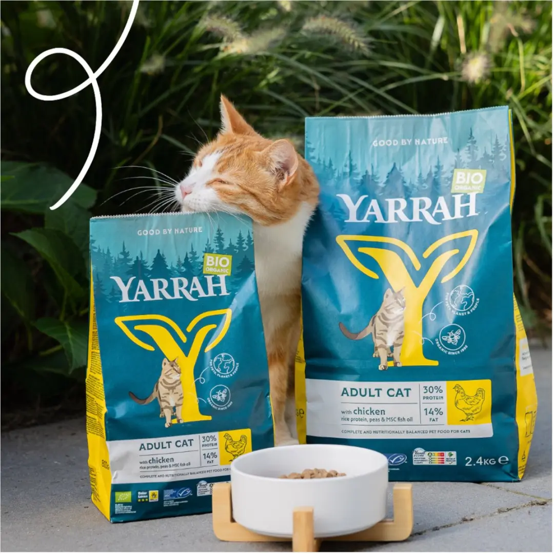 Yarrah Bio Droogvoer Kat Kip 800g - afbeelding 3 van 6