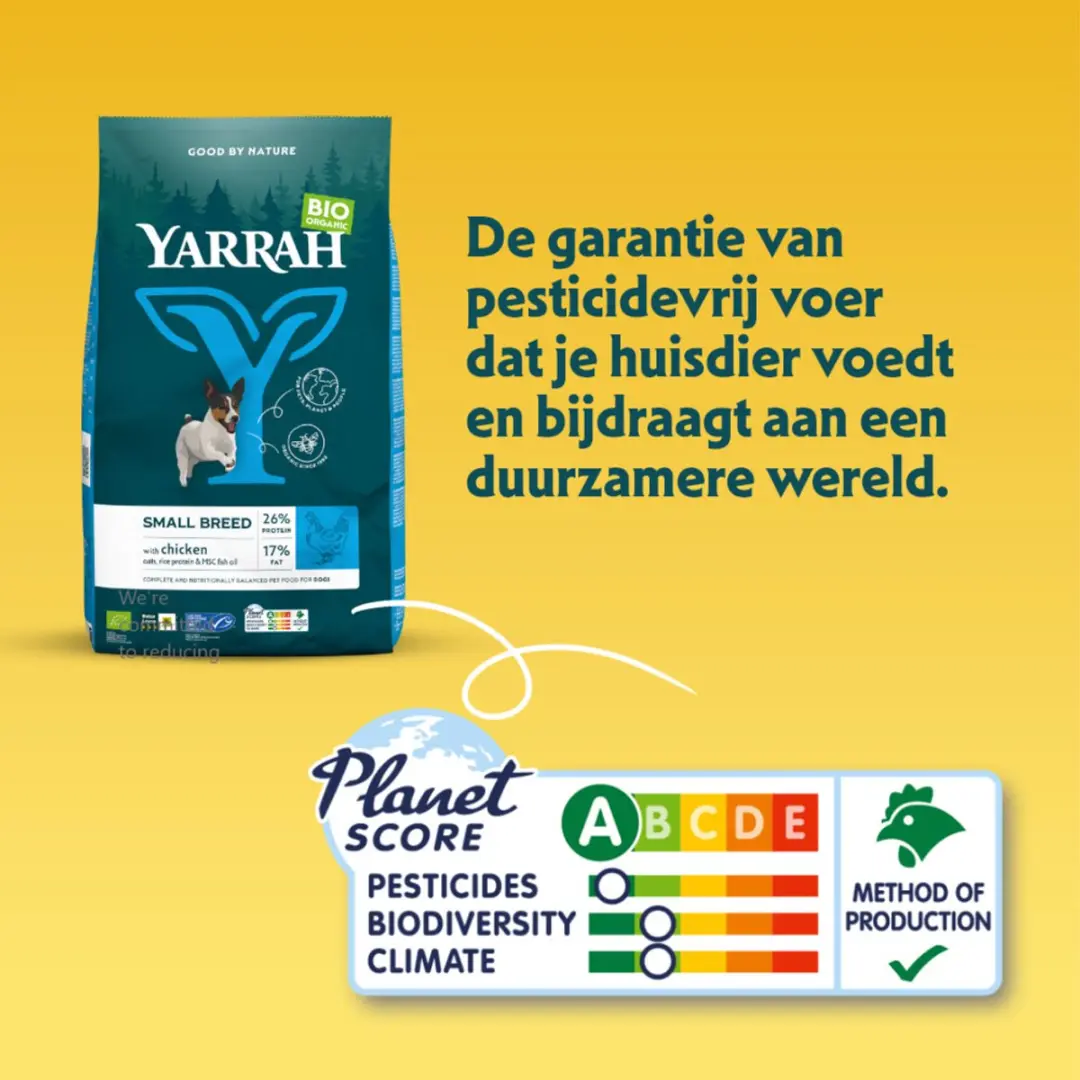 Yarrah Bio Hondenvoer Adult Small Breed Kip 2kg - 4x - afbeelding 3 van 6