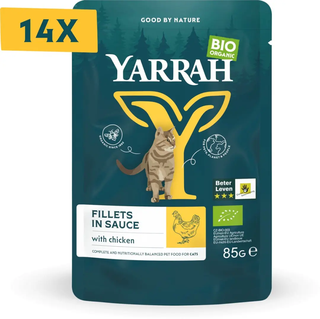 Yarrah Bio Kattenvoer Kip 85g