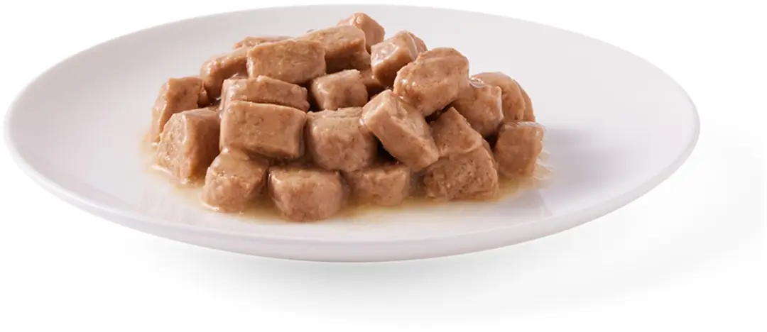 Yarrah Bio Kattenvoer Chunks Kip & Rund 405g - afbeelding 2 van 6