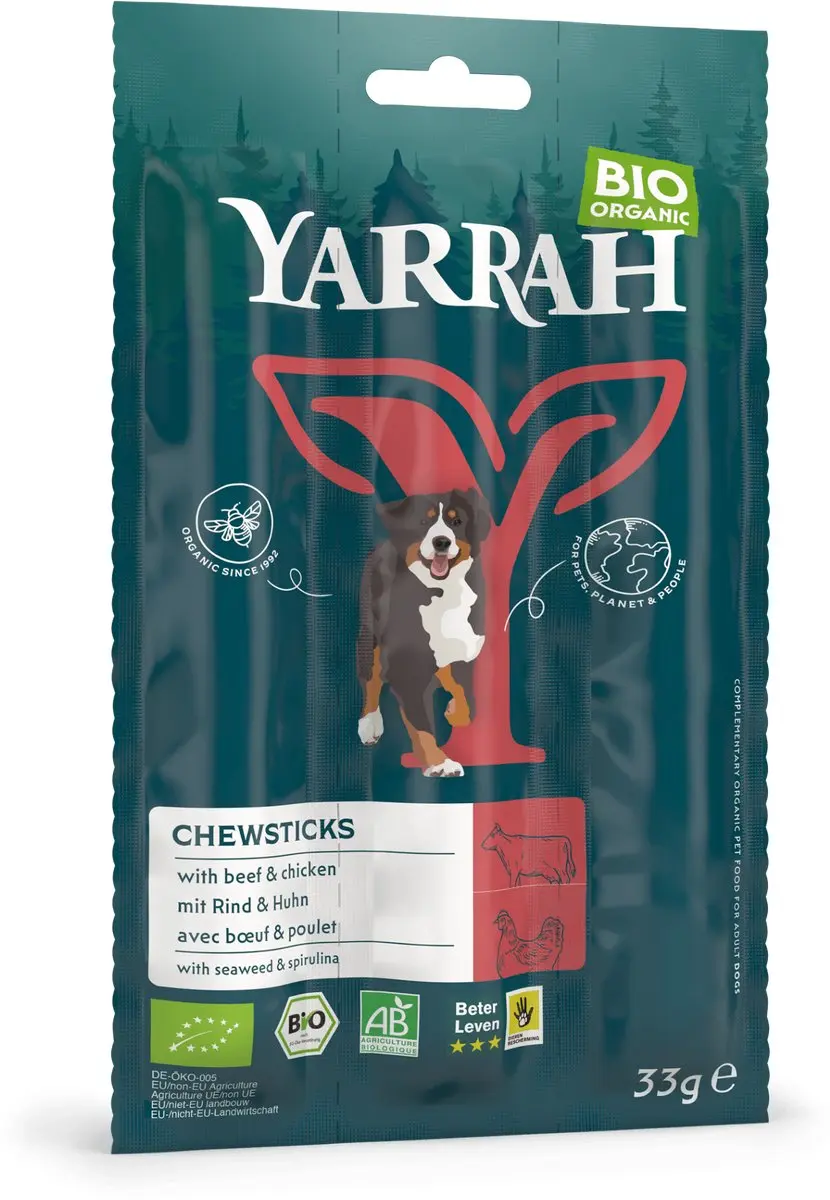 Yarrah Bio Kauwstick Rund Hondensnack