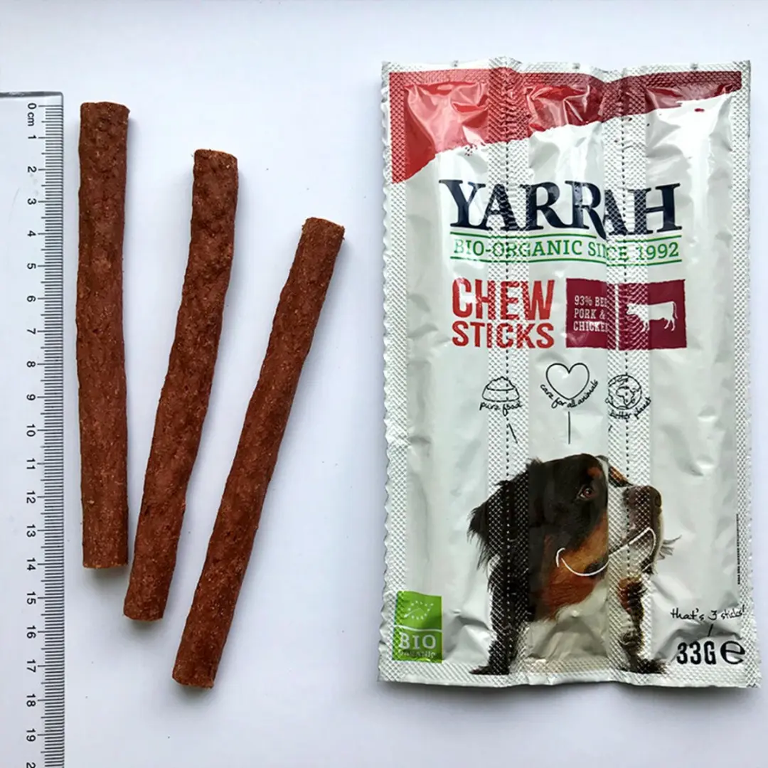 Yarrah Bio Kauwstaafjes Hond Rund 25x 3 stuks - afbeelding 5 van 6