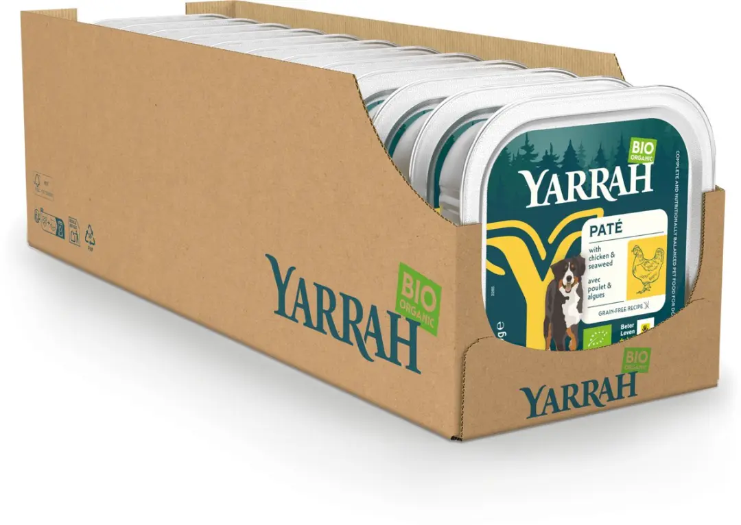 Yarrah Bio Hondenvoer Paté Kip 12x150g - afbeelding 5 van 6