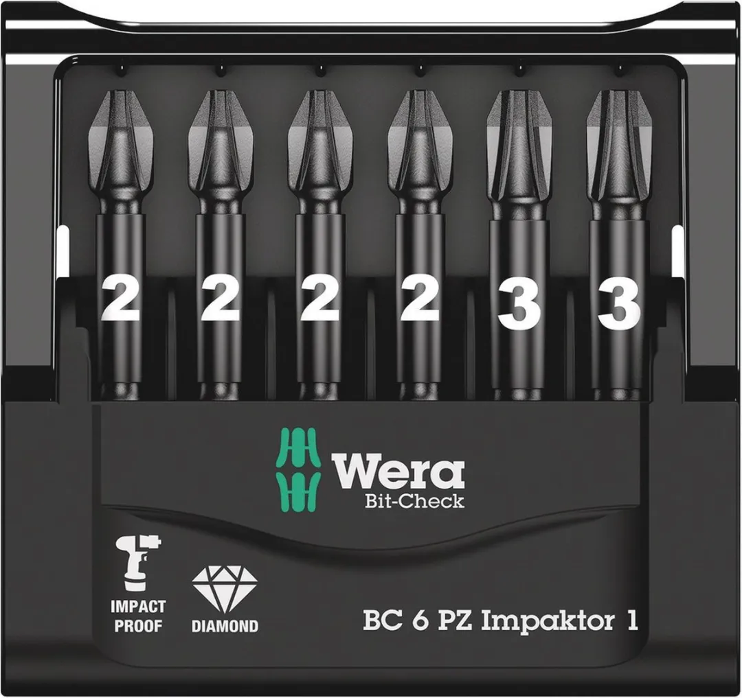 Wera 6-delige Pozidrive Bitset 05057692001