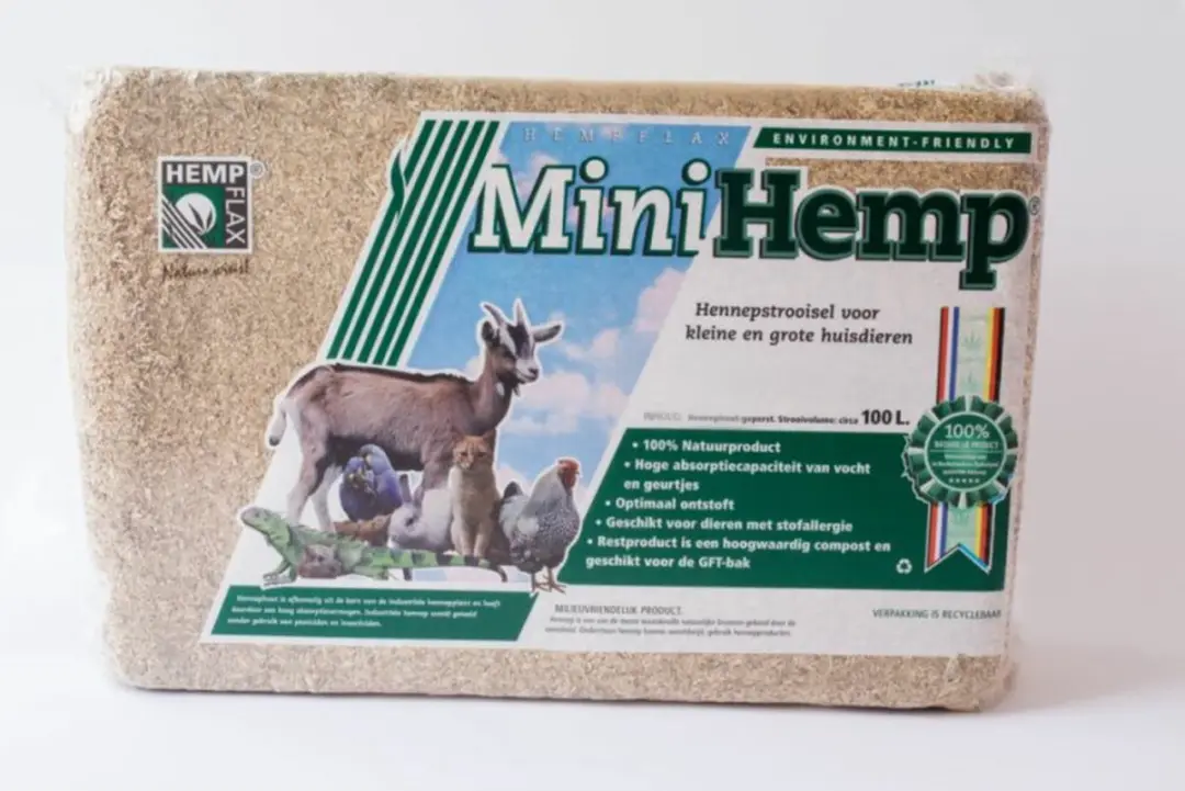 MiniHemp Bodembedekking Hennepstrooisel 100 liter