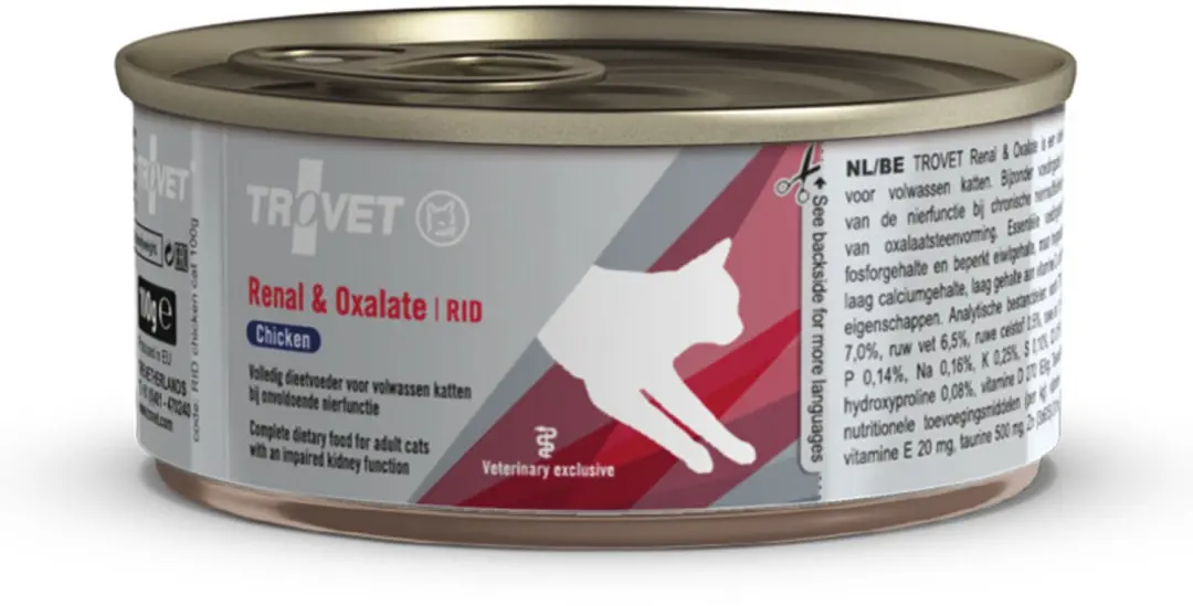 Trovet Kattenvoer Nat RID Renal & Oxalate Kip