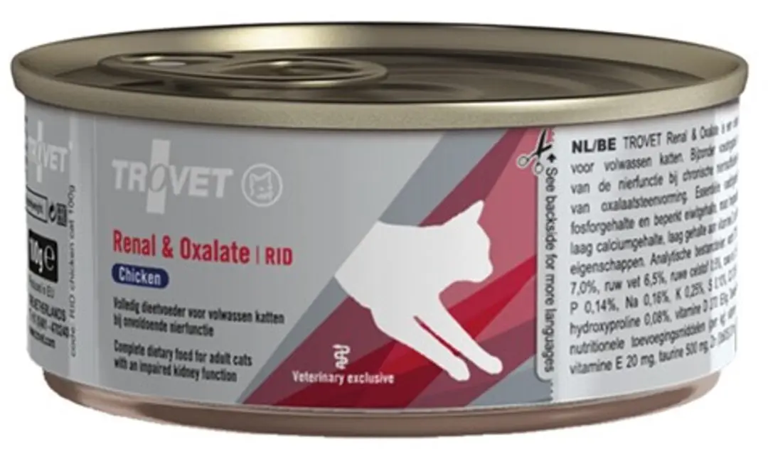Trovet Kattenvoer Nat RID Renal & Oxalate Kip - 12x100gr - afbeelding 3 van 4