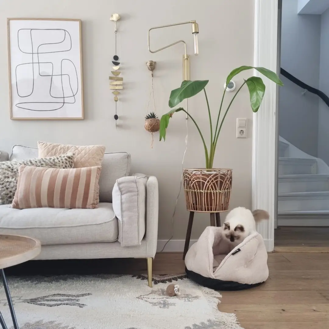 Hondencave - Snuggle Cave Beige - afbeelding 5 van 6
