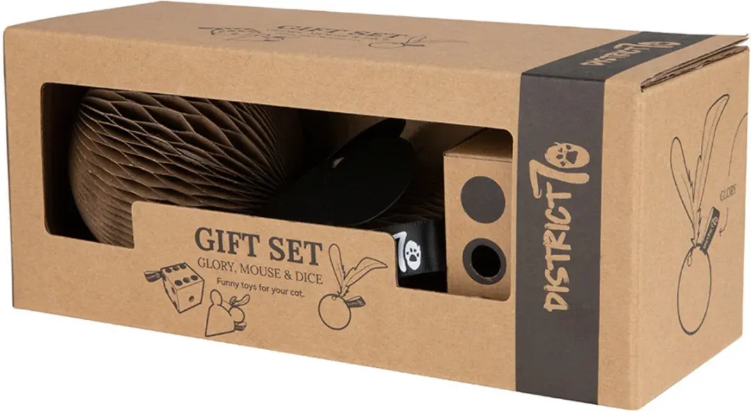 District 70 Kattenspeelgoed Gift Set - 3 stuks - Bruin - afbeelding 5 van 6