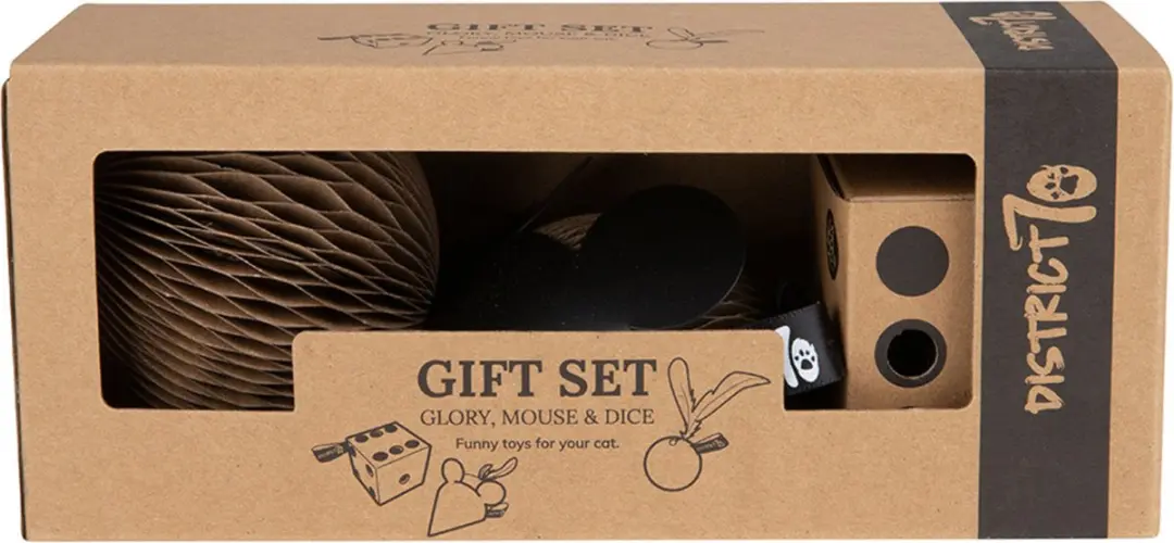 District 70 Kattenspeelgoed Gift Set - 3 stuks - Bruin - afbeelding 3 van 6