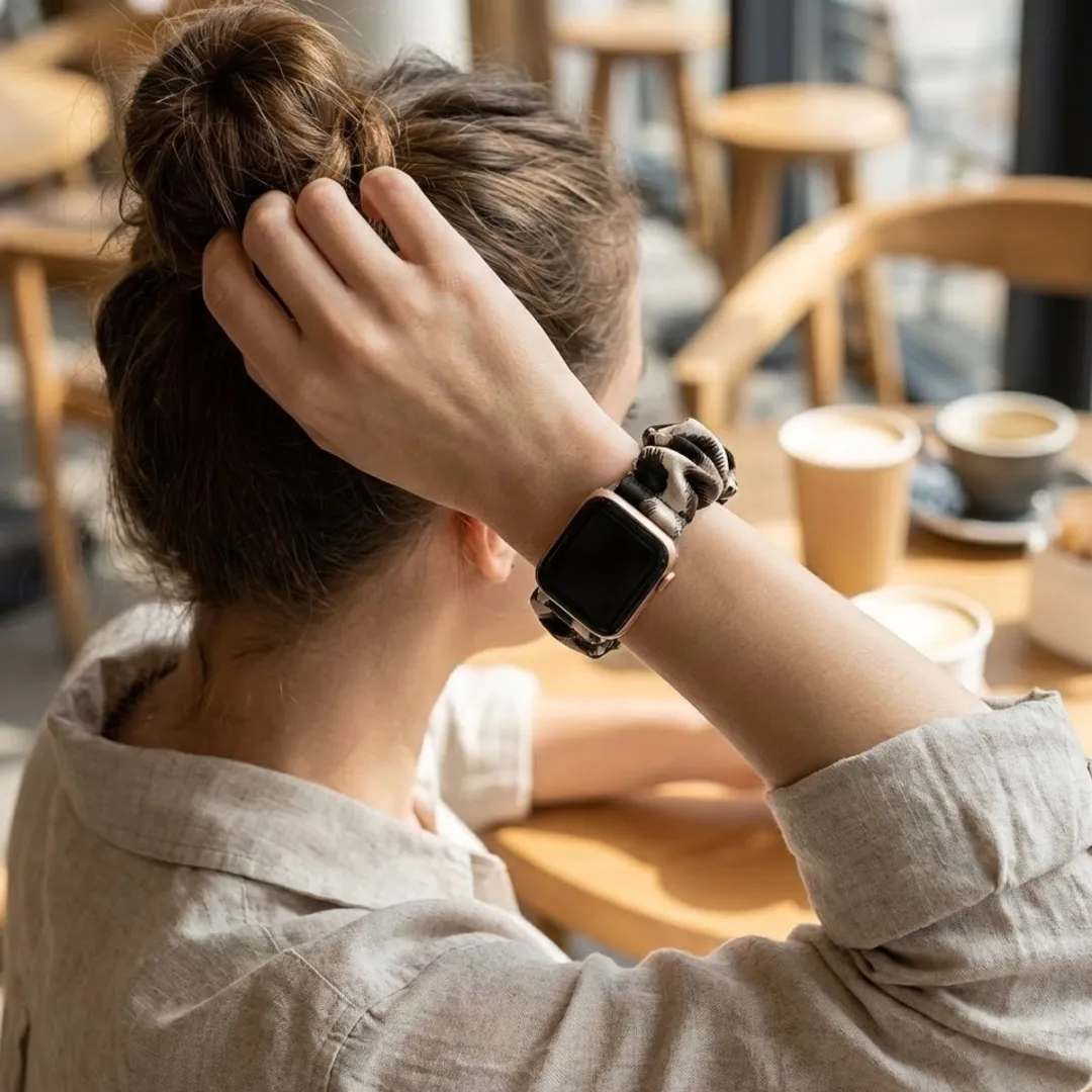 NUVEX Bruin Horlogebandje Apple Watch - One Size - Textiel