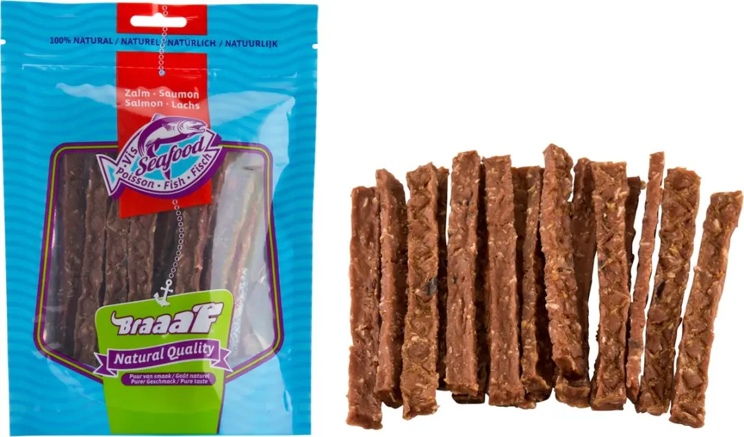 Braaaf Hondensnack Visstrip 70g - afbeelding 4 van 4
