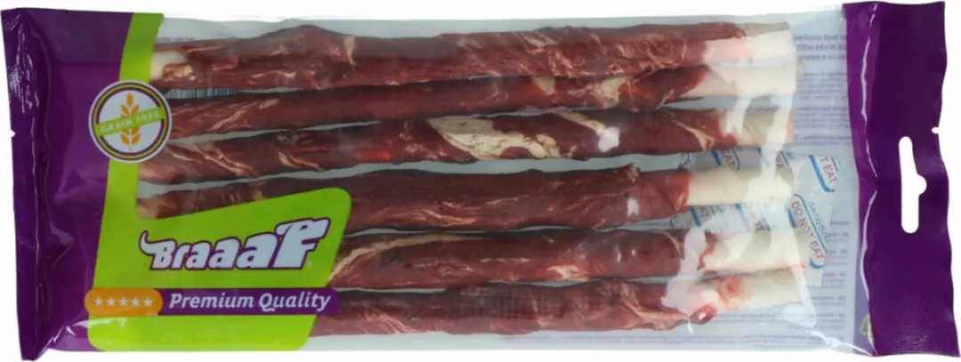 Braaaf Hondensnack Twister Vlees en Vis - 10x 180g - afbeelding 3 van 6