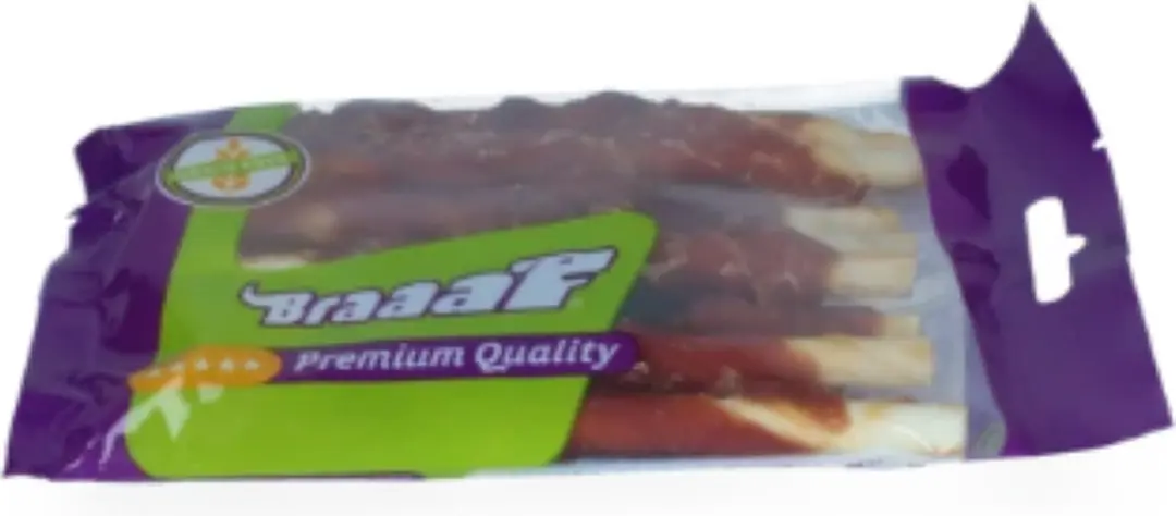 Braaaf Hondensnack Rollsticks Duck 12cm 8 stuks - afbeelding 2 van 5