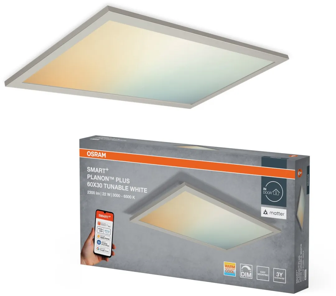 Osram Smart+ Matter Planon Plus LED Paneel 22W 1600lm