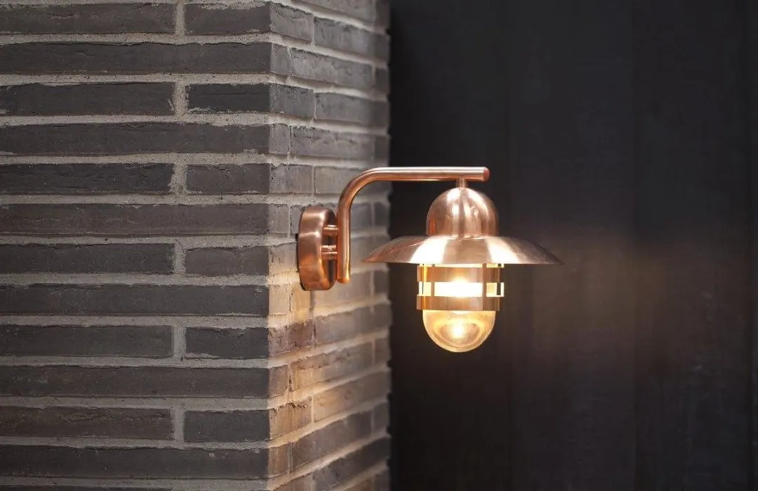 Nordlux Nibe Wandlamp Buiten E27 IP54 - Koper