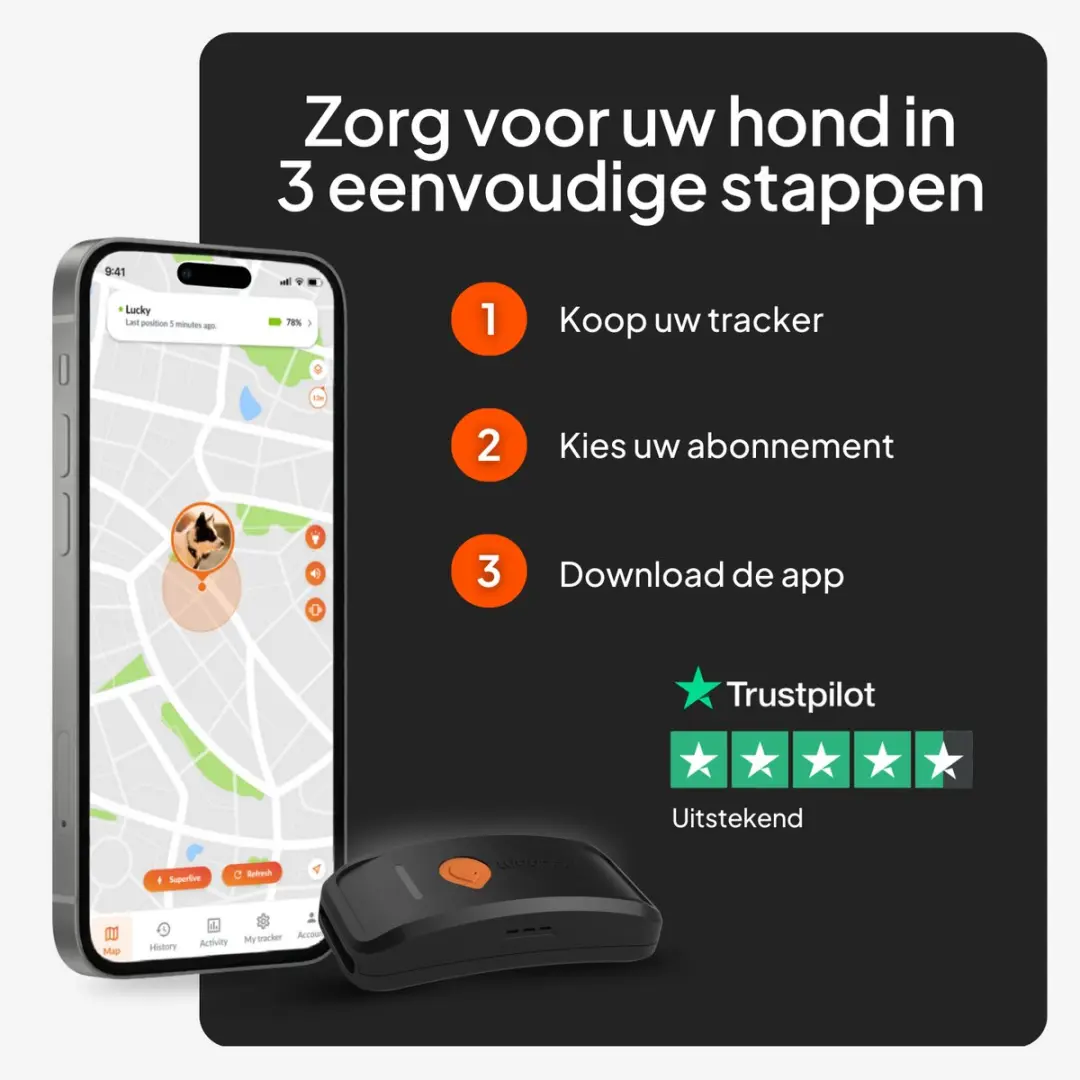 Weenect XT GPS-tracker voor honden - Zwart - afbeelding 3 van 6