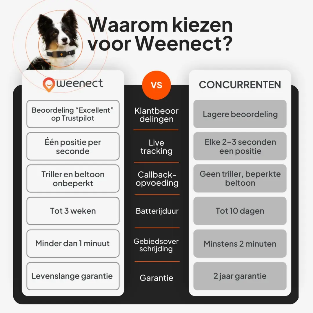 Weenect XT GPS-tracker voor honden - Zwart - afbeelding 2 van 6
