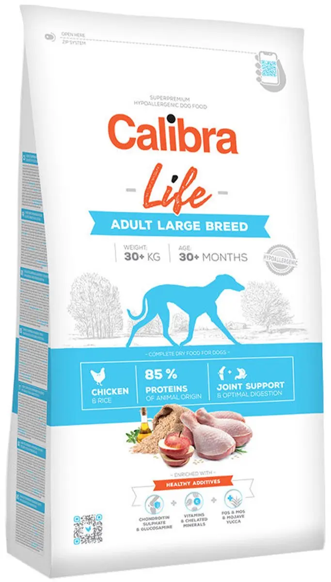 Calibra Dog Life Adult Large Breed Kip 2,5kg