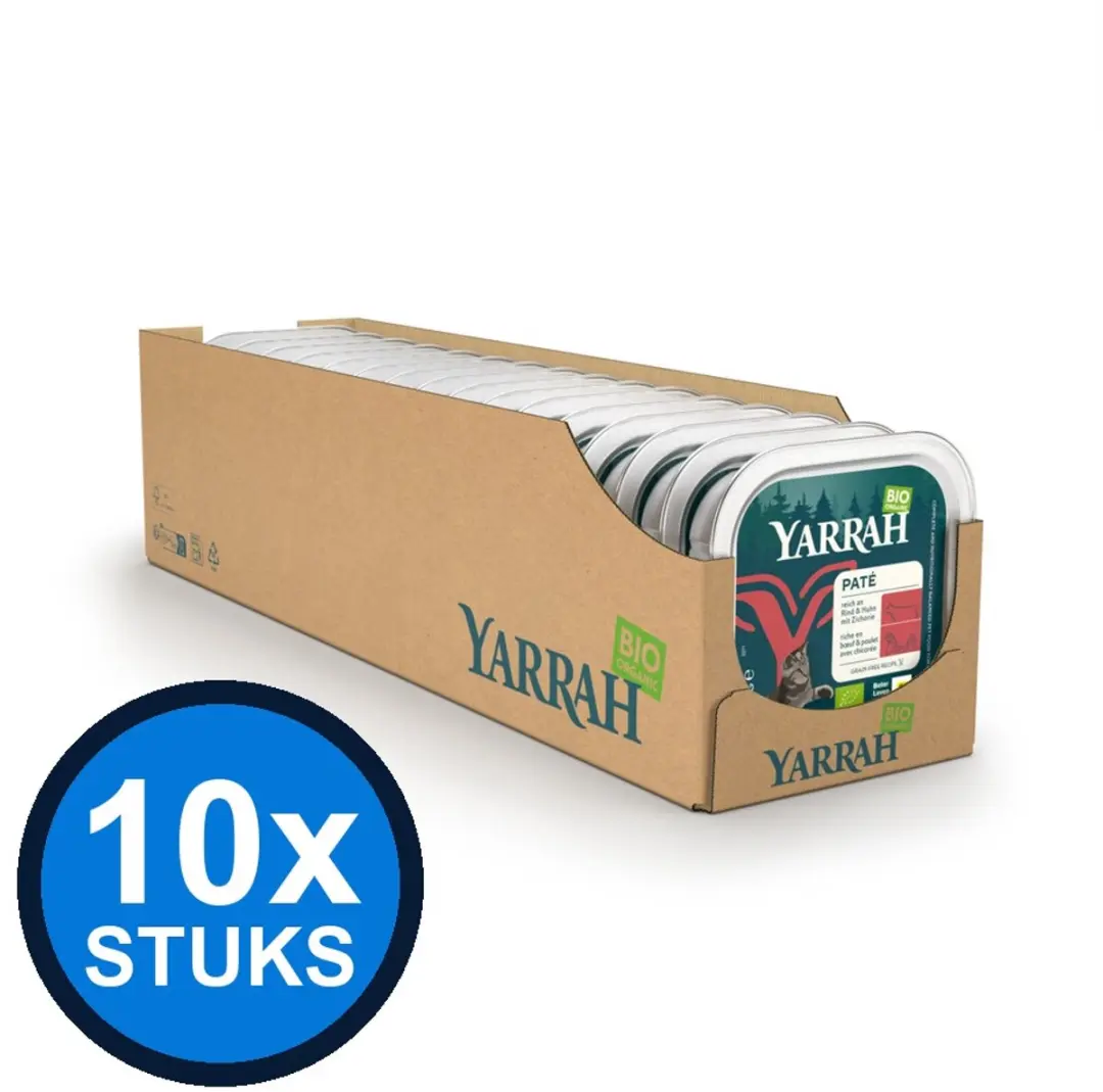 10x Yarrah dog bio alu paté grvr rund&spirulina 150gr
