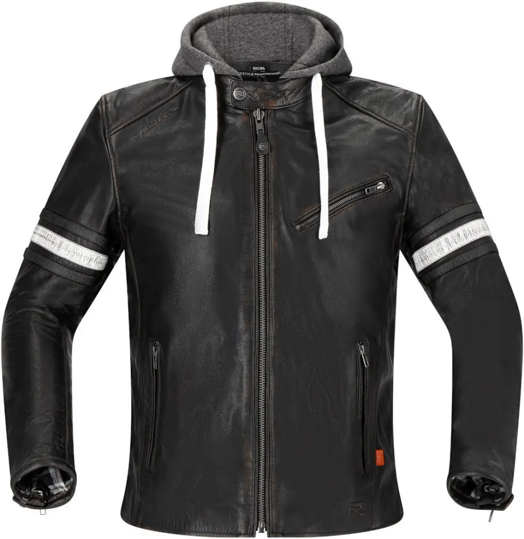 Richa Toulon 2 Zwart Leren Motorjas