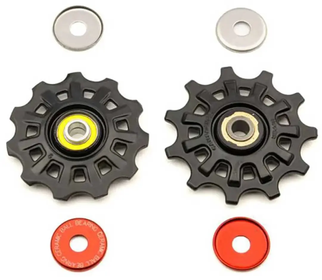 Campagnolo Super Record 11s Derailleurwieltjes Set Voor Fietsen Zwart