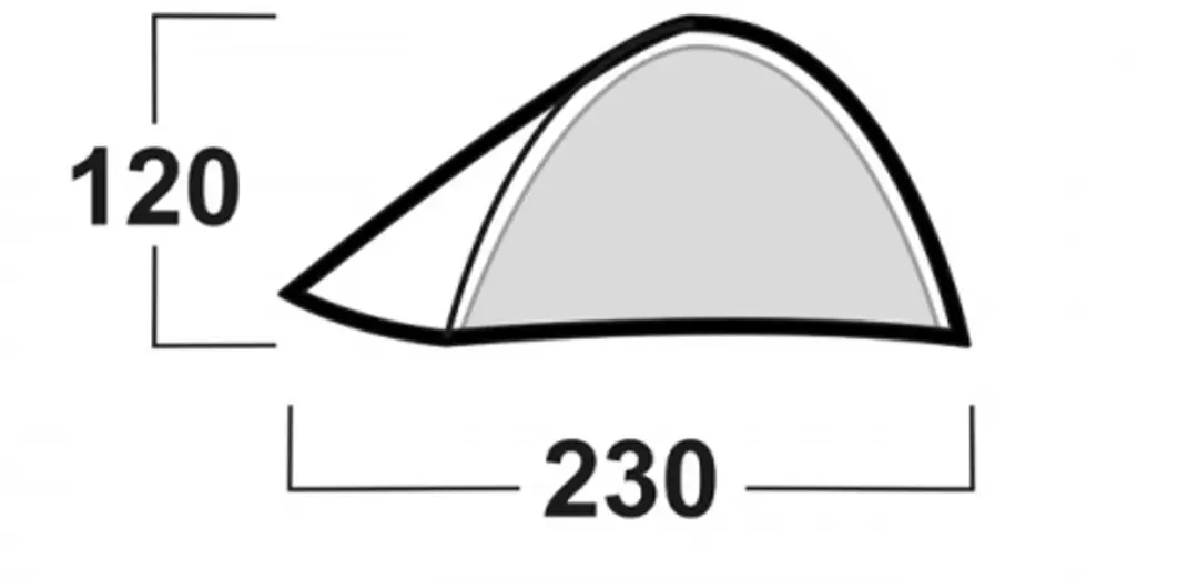 Husky Sawaj 2 Tent - 2 Persoons - 2.2 kg - Groen - afbeelding 4 van 6