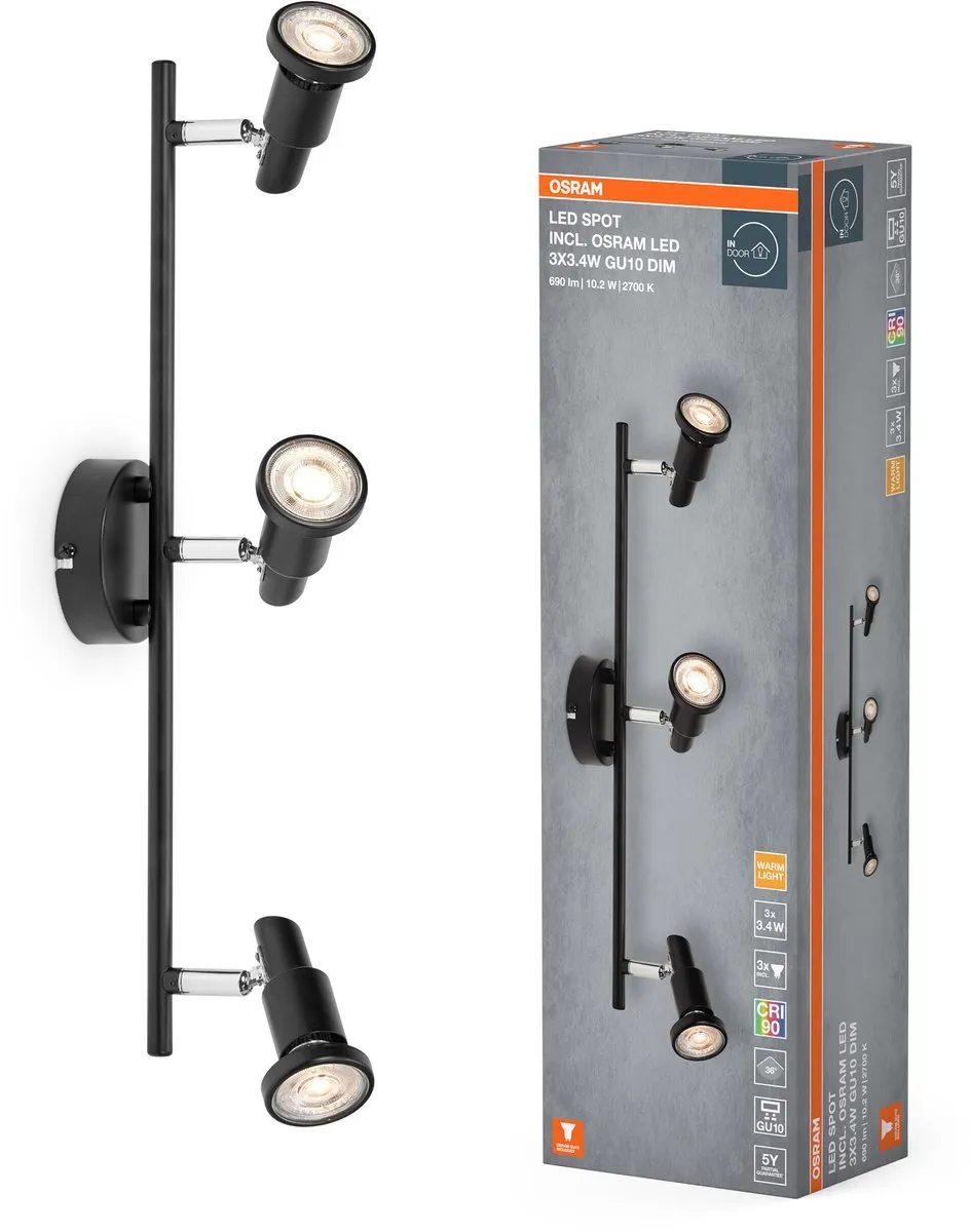 Osram LED Spot GU10 3x3,4W 690lm