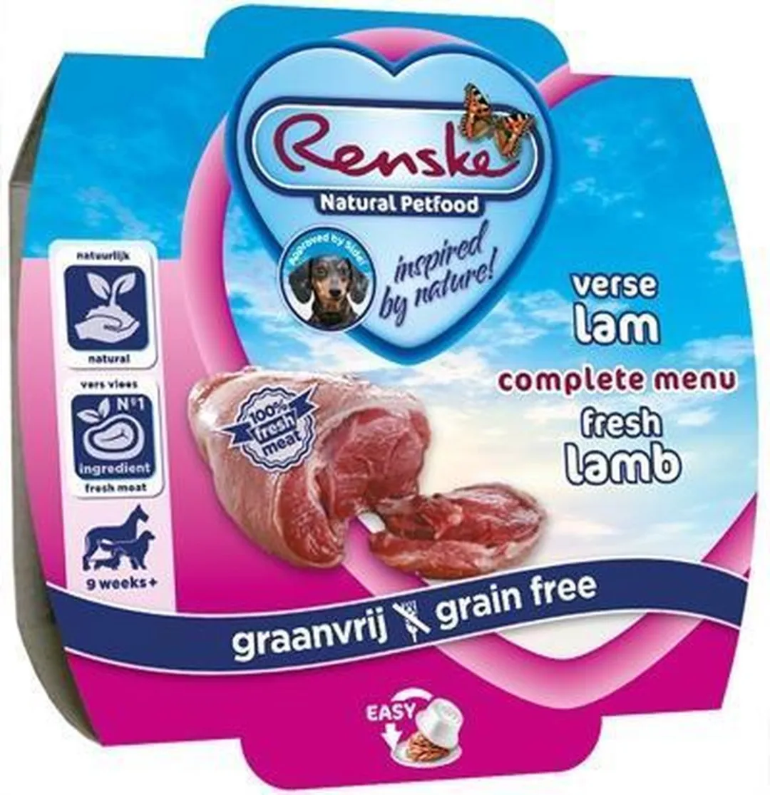 Renske Hond Vers Adult Graanvrij Lam - 10x395g - afbeelding 6 van 6