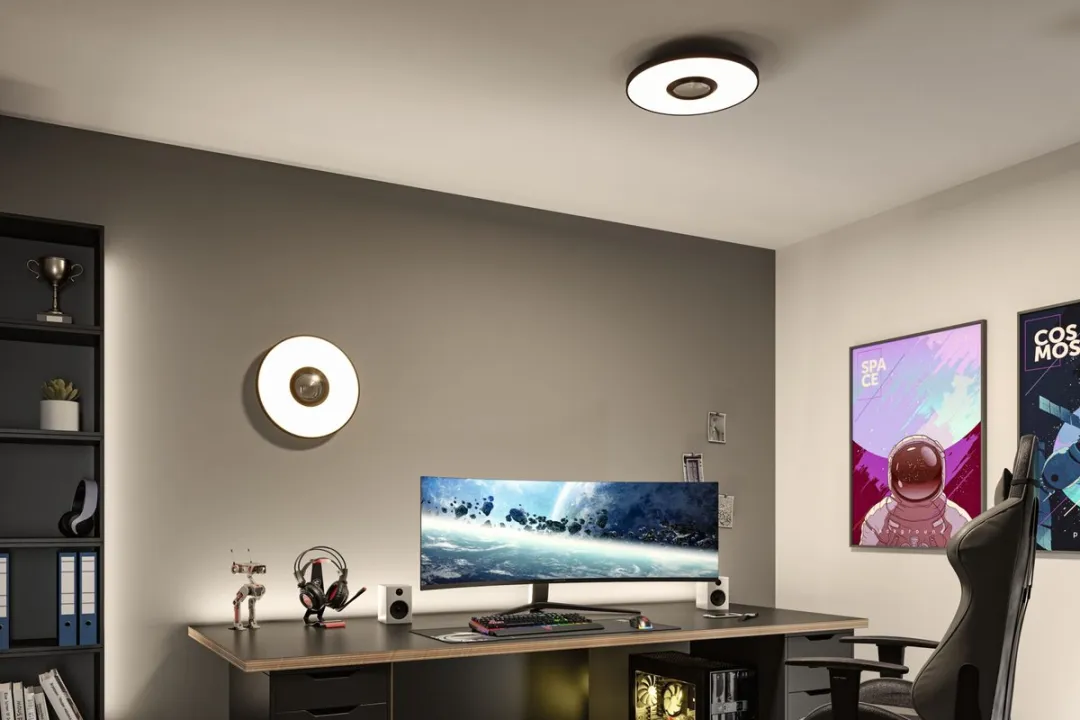 Paulmann Spaceglow Three Wandlamp RGB 1400lm - Zwart mat
