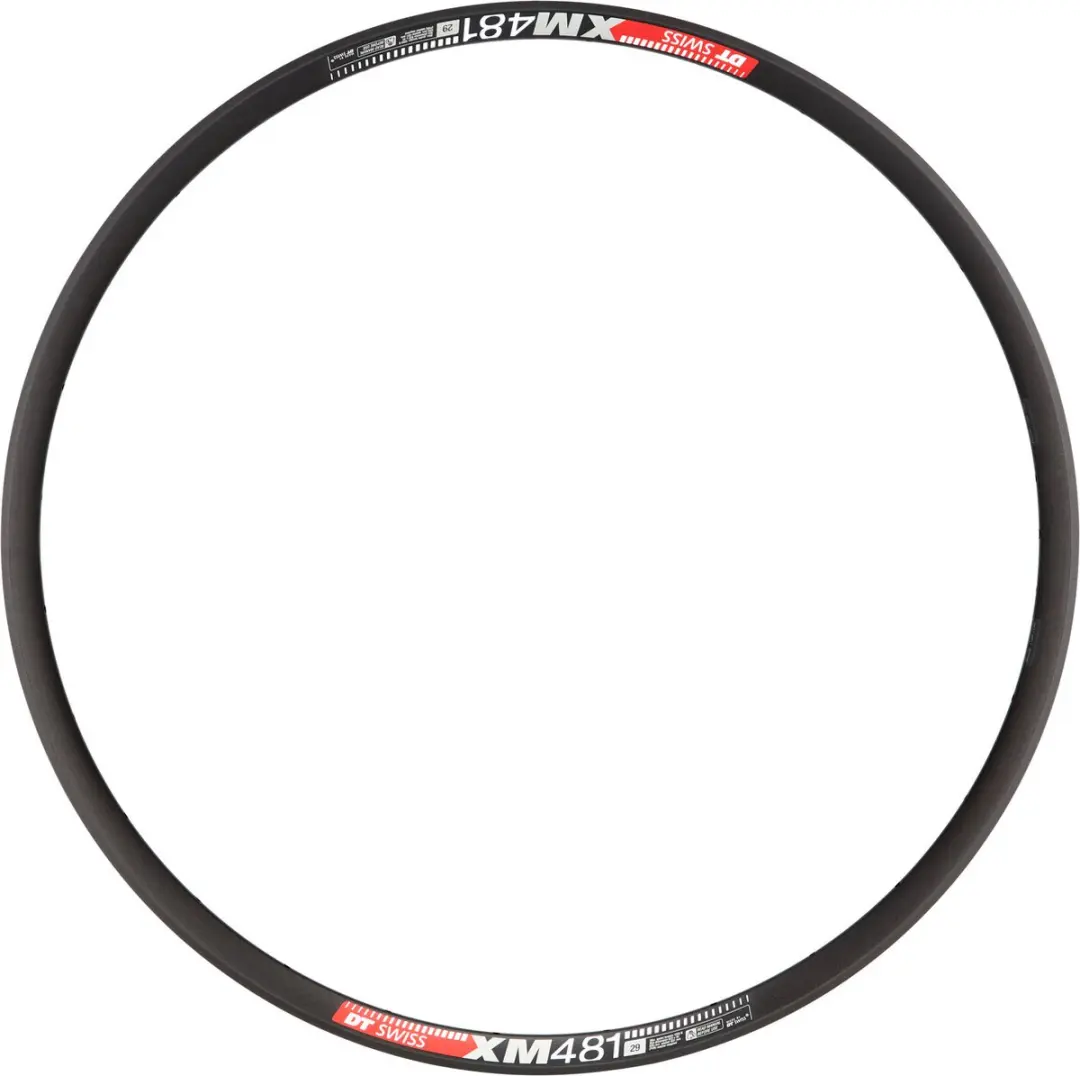 DT Swiss XM 481 29" Velg 622x30mm VL 6,5mm, zwart Uitvoering 28H