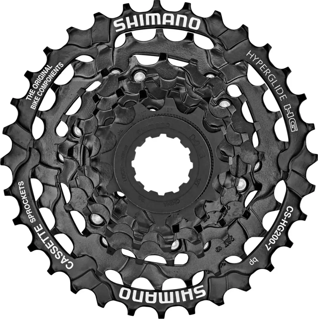 Shimano Tourney CS-HG200 Cassette 7-Speed 12-28T Zwart