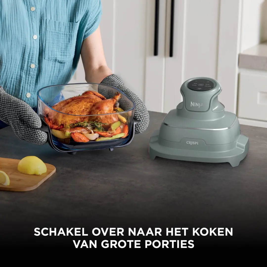 Ninja CRISPi FN201EUGN8 Glazen Airfryer - Groen - afbeelding 3 van 6