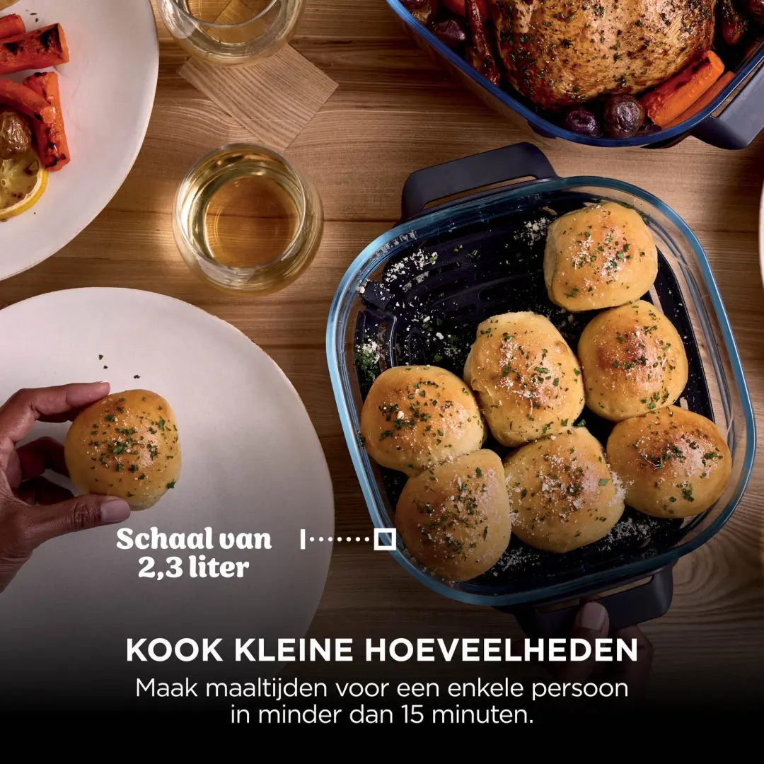 Ninja CRISPi FN201EUGN8 Glazen Airfryer - Groen - afbeelding 2 van 6