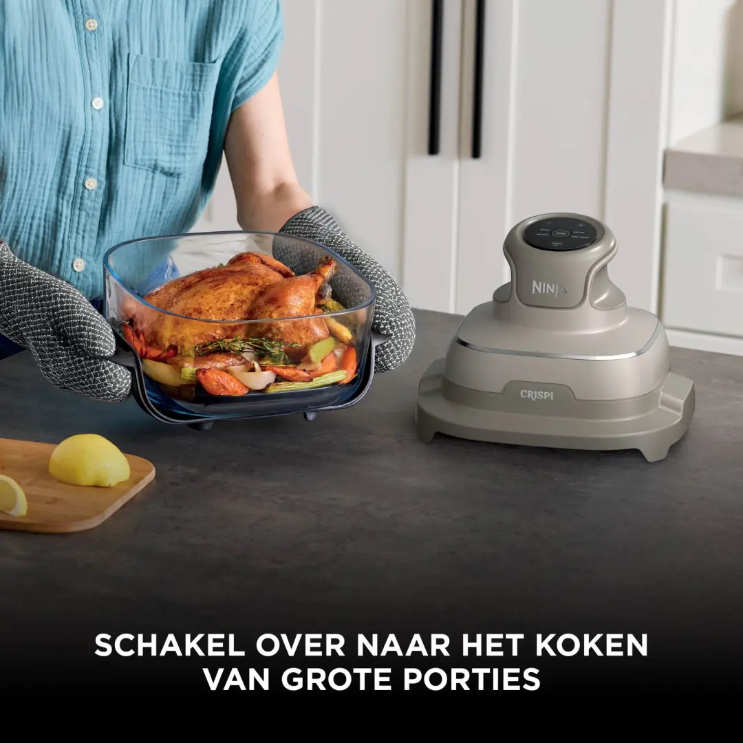 Ninja CRISPi Glazen Airfryer 4-in-1 FN201EUSD2 - 1700W - Beige - afbeelding 3 van 6