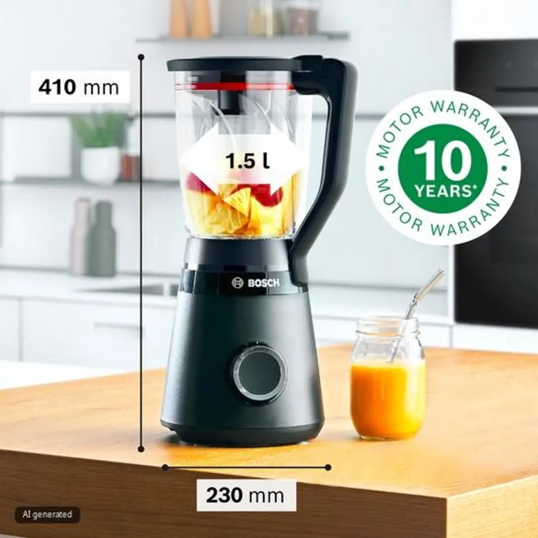 Bosch Serie 4 MMB4151B Blender - 1200W - Zwart - afbeelding 6 van 6