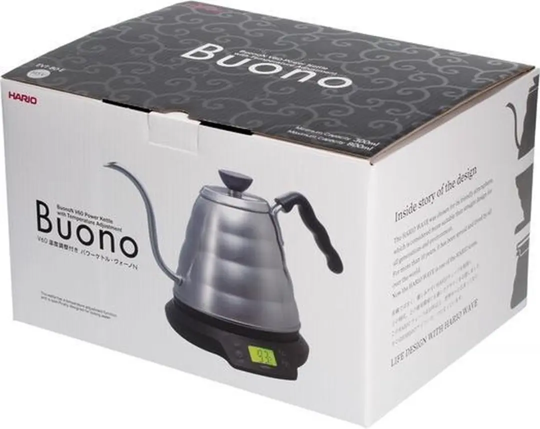 Hario V60 Power Kettle EVT-80-HSV-E Waterkoker - Zilver - afbeelding 3 van 6